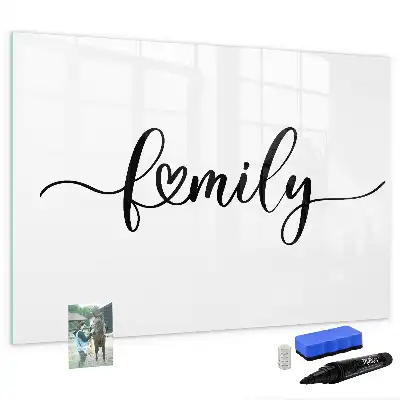 Magnetisk skrivetavle til familien