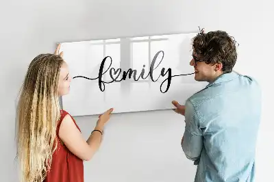 Magnetisk skrivetavle til familien