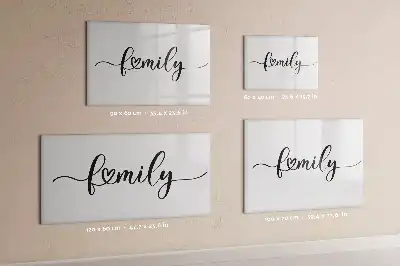Magnetisk skrivetavle til familien