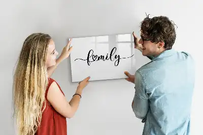 Magnetisk skrivetavle til familien