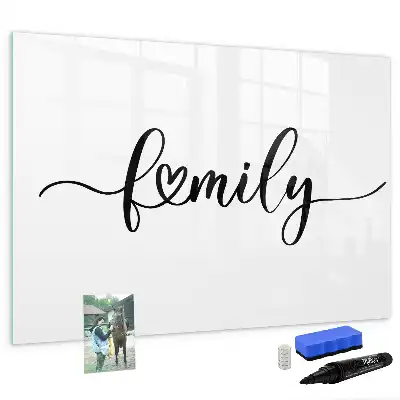 Magnetisk skrivetavle til familien