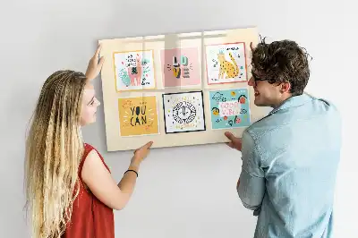 Magnetisk tegnetavle med motiverende citat