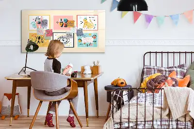 Magnetisk tegnetavle med motiverende citat