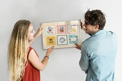 Magnetisk tegnetavle med motiverende citat