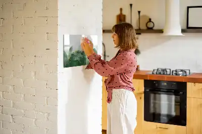 Magnetisk skrivetavle med bladabstraktion