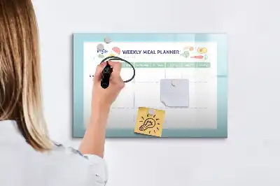 Magnetisk kostplanlægger skrivetavle