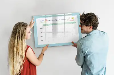 Magnetisk kostplanlægger skrivetavle