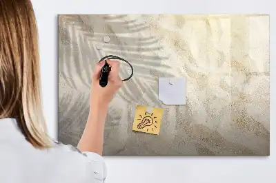 Magnetisk skrivetavle med motivet Skygge i sandet