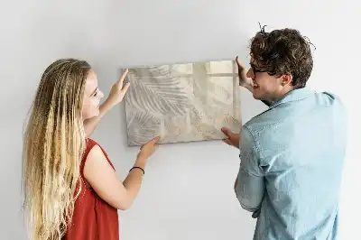 Magnetisk skrivetavle med motivet Skygge i sandet