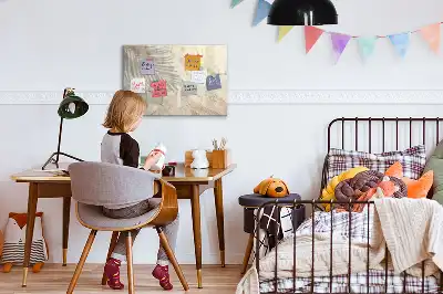 Magnetisk skrivetavle med motivet Skygge i sandet