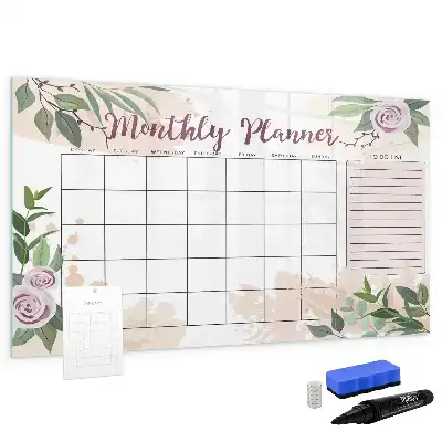 Magnetisk skrivetavle med rosenmotiv