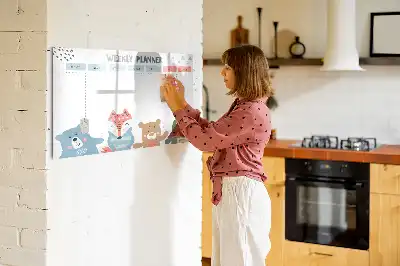 Magnetisk tegnetavle ugeskema