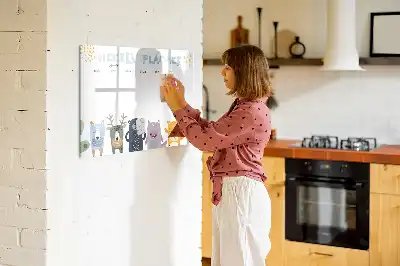 Magnetisk ugeplan til børn skrivetavle