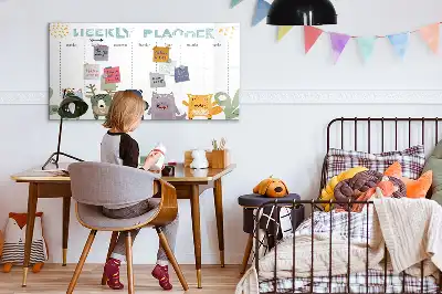 Magnetisk ugeplan til børn skrivetavle