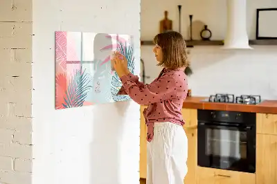 Tavle til at tegne magnetisk Pastelblade