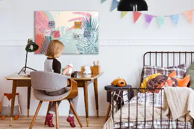 Tavle til at tegne magnetisk Pastelblade