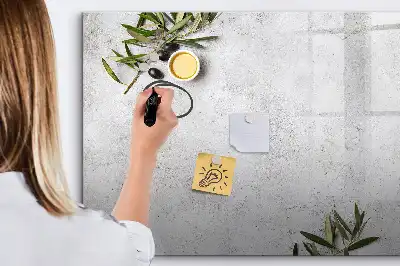 Magnetisk skrivetavle i minimalistisk olivengrøn