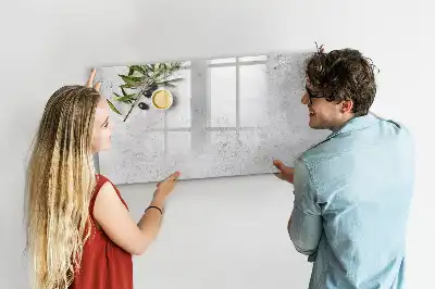 Magnetisk skrivetavle i minimalistisk olivengrøn