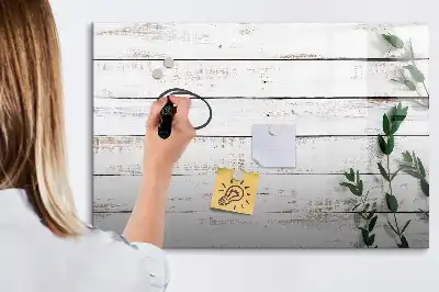 Magnetisk skrivetavle i træ