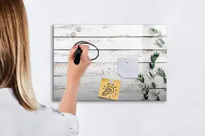 Magnetisk skrivetavle i træ