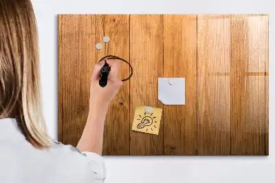 Magnetisk skrivetavle med træramme