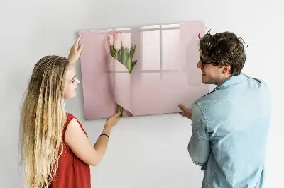 Magnetisk tegnetavle motiv med blomsterbuket