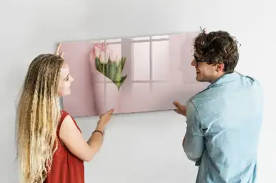 Magnetisk tegnetavle motiv med blomsterbuket