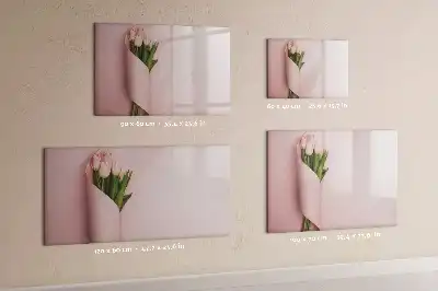 Magnetisk tegnetavle motiv med blomsterbuket