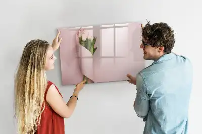 Magnetisk tegnetavle motiv med blomsterbuket