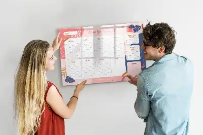 Magnetisk ugeplanner skrivetavle