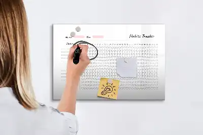 Magnetisk skrivetavle til vane-tracking
