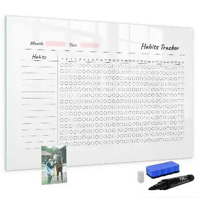 Magnetisk skrivetavle til vane-tracking
