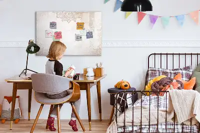 Magnetisk tegnetavle med dekorativt mønster