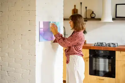 Magnetisk tegnetavle med motiv af farverige fjer