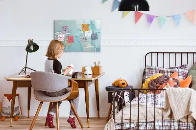 Magnetisk skrivetavle i dekorativ marmor-look