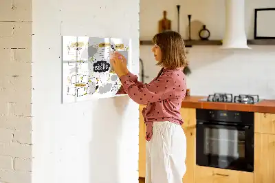 Magnetisk tegnetavle til nytårsmål