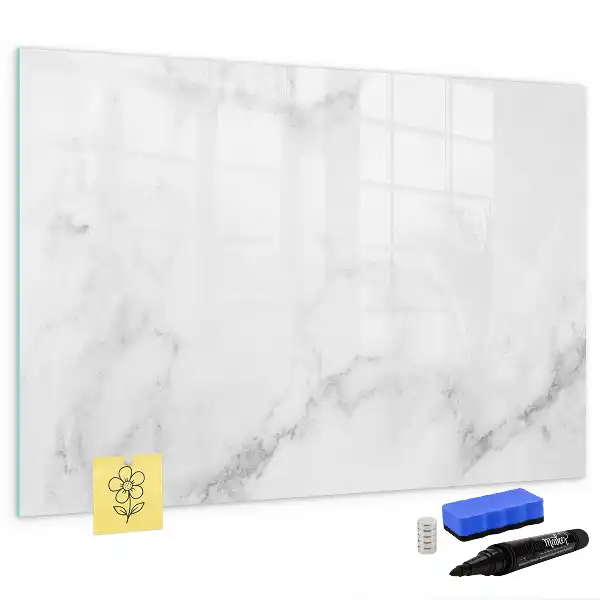 Magnetisk skrivetavle i marmor-design
