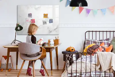 Magnetisk skrivetavle i marmor-design