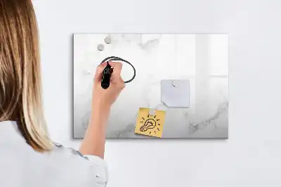 Magnetisk skrivetavle i marmor-design