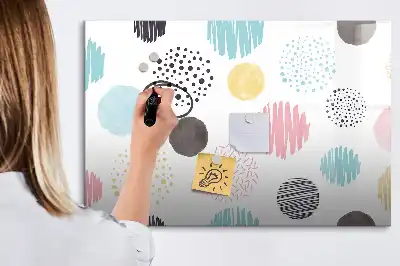 Magnetisk tegnetavle med geometrisk mønster