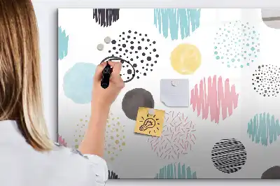 Magnetisk tegnetavle med geometrisk mønster
