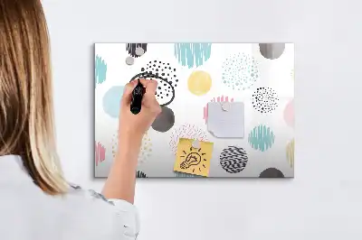 Magnetisk tegnetavle med geometrisk mønster