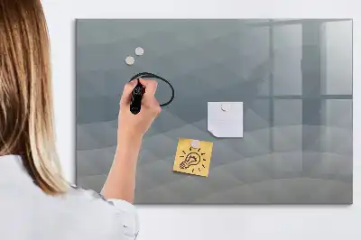 Magnetisk tegnetavle med bølgemønster