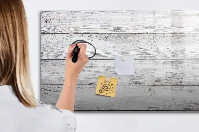 Magnetisk skrivetavle i malede brædder