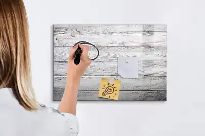 Magnetisk skrivetavle i malede brædder