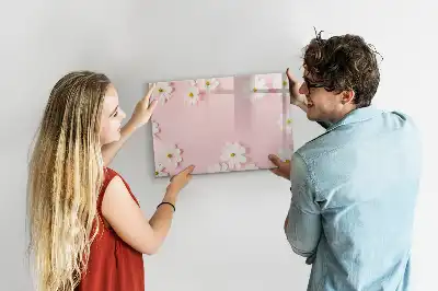 Magnetisk skrivetavle med margueritmotiv