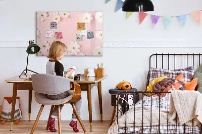 Magnetisk skrivetavle med margueritmotiv