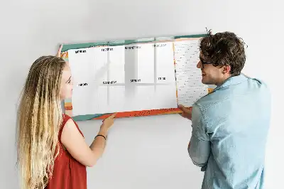 Magnetisk tegnetavle retro ugeplanlægger