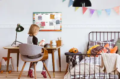 Magnetisk tegnetavle retro ugeplanlægger