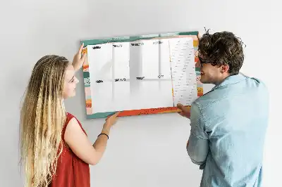 Magnetisk tegnetavle retro ugeplanlægger
